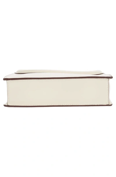 Staud Limone Leather Handbag In Cream