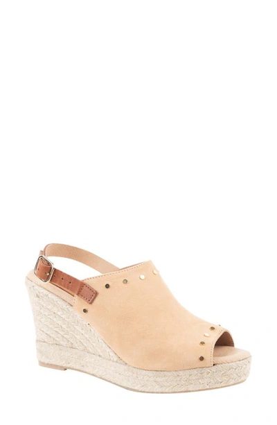 Shop Patricia Green Rock Star Espadrille Wedge Sandal In Camel