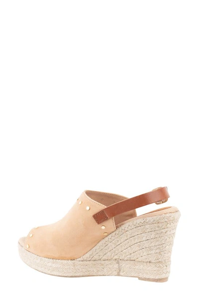 Shop Patricia Green Rock Star Espadrille Wedge Sandal In Camel