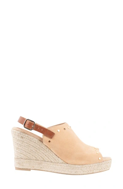 Shop Patricia Green Rock Star Espadrille Wedge Sandal In Camel