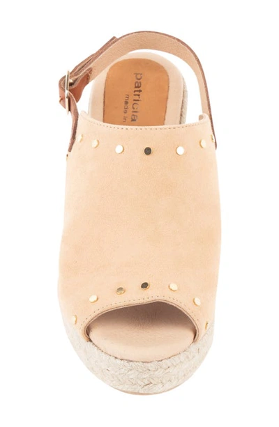 Patricia Green Rock Star Espadrille Wedge Sandal In Camel