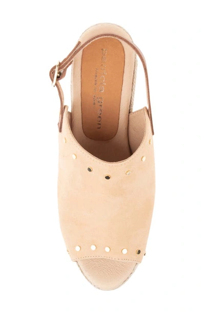 Patricia Green Rock Star Espadrille Wedge Sandal In Camel
