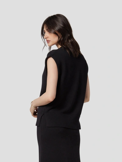 Shop Equipment Lorin Knit Cotton Top In True Black