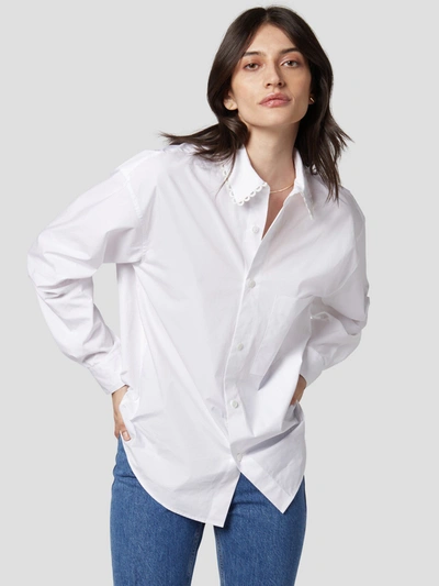 Equipment Archive White Cotton-poplin Shirt In Bright White