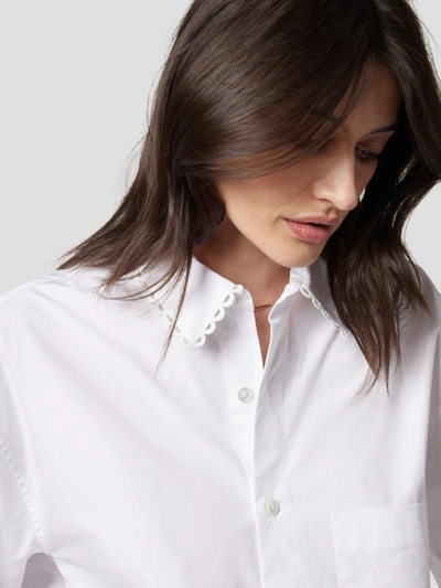 Equipment Archive White Cotton-poplin Shirt In Bright White