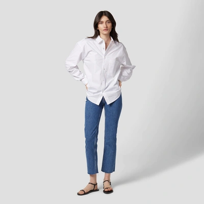 Equipment Archive White Cotton-poplin Shirt In Bright White