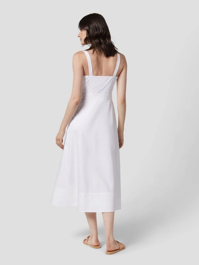 Shop Equipment Aris Cotton Dress In Bright White