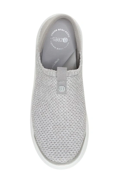 Shop Bzees Clever Slip-on Sneaker In Silver Smoke Knit