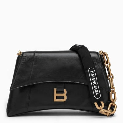 Shop Balenciaga Downtown Bag With Black Chain