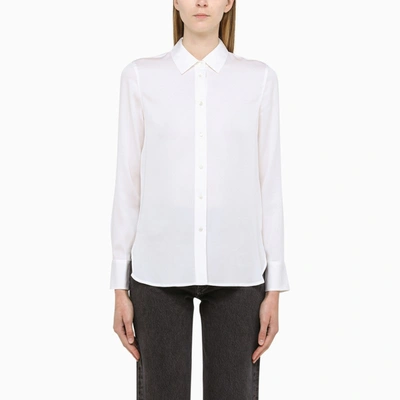 Shop Vince White Silk Shirt