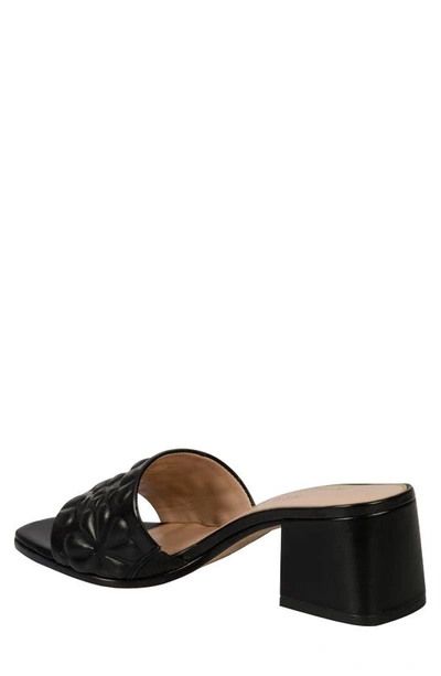 Kate Spade Emmie Mid Womens Leather Dressy Slide Sandals In Black