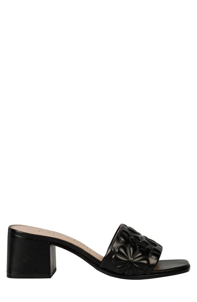Kate Spade Emmie Mid Womens Leather Dressy Slide Sandals In Black