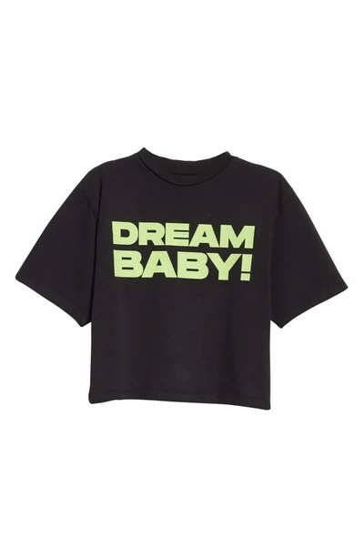 Shop Liberal Youth Ministry Dream Baby Graphic Crop Tee In Black