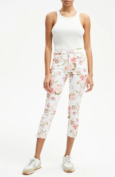 Shop 7 For All Mankind Floral Print Crop Skinny Jeans In Wild Garden