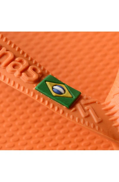 Havaianas Brazil Flip Flop In Begonia Orange