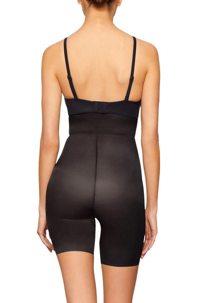 Skims Barely There Shapewear Mid Thigh Shorts In Onyx