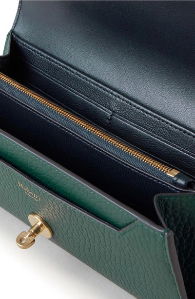 Shop Mulberry Darley Leather Continental Wallet In  Green