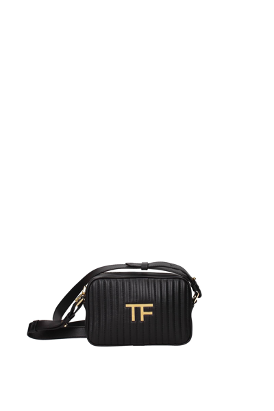 Shop Tom Ford Crossbody Bag Leather In Black