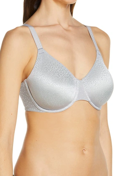 Shop Wacoal Back Appeal Smoothing Underwire Bra In Silver Sconce