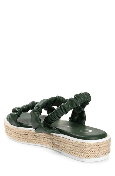 Journee Collection Women's Knowles Platform Espadrille Sandals In Olive