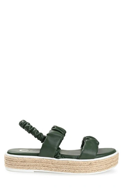 Journee Collection Women's Knowles Platform Espadrille Sandals In Olive