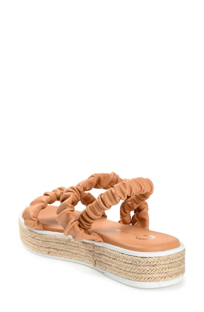 Journee Collection Womens Knowles Heeled Sandals In Mocha