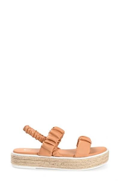 Journee Collection Womens Knowles Heeled Sandals In Mocha