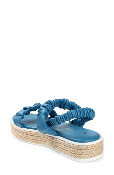 Journee Collection Womens Knowles Heeled Sandals In Blue