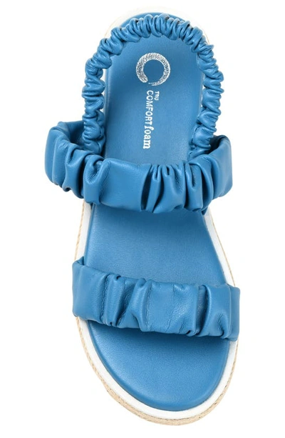 Journee Collection Womens Knowles Heeled Sandals In Blue