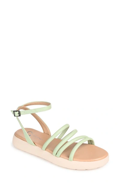 Journee Collection Tru Comfort Flatform Sandal In Sage