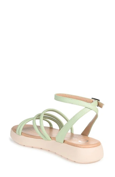 Journee Collection Tru Comfort Flatform Sandal In Sage