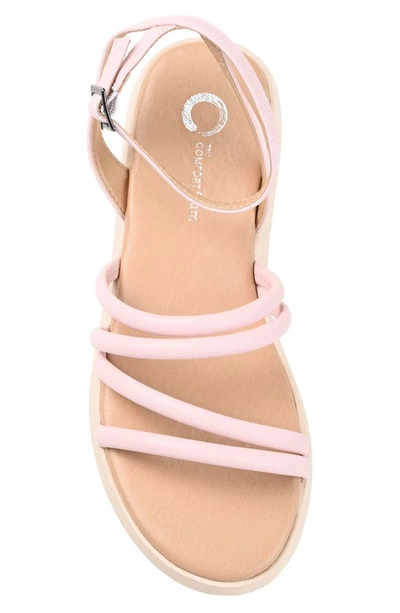 Journee Collection Tru Comfort Flatform Sandal In Lilac