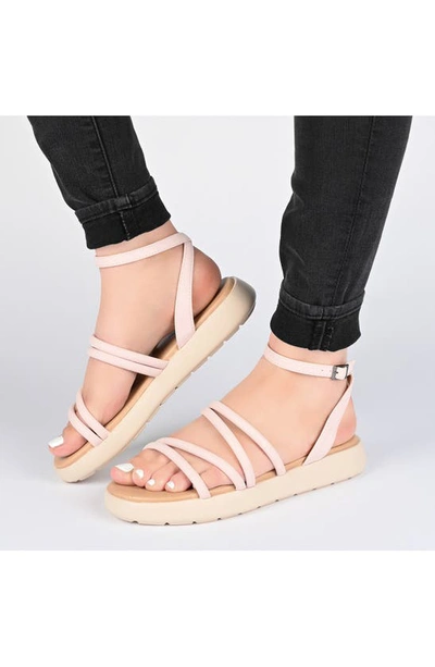 Journee Collection Tru Comfort Flatform Sandal In Lilac