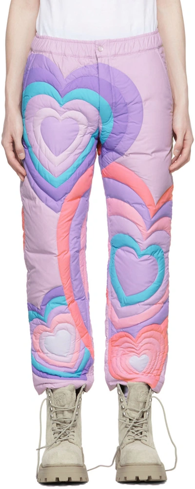 Shop Erl Purple Polyester Lounge Pants