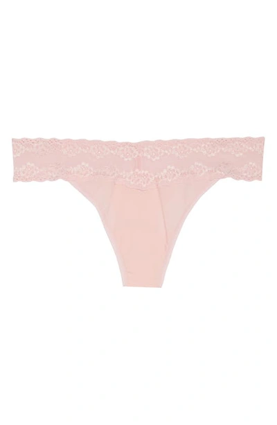 Shop Natori Bliss Perfection Thong In Peony