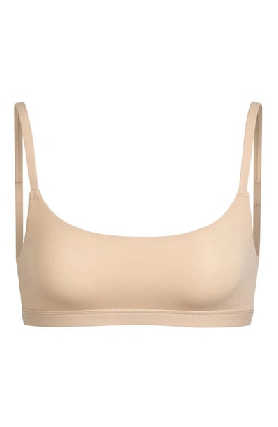 Shop Skims Fits Everybody Scoop Neck Bralette In Clay