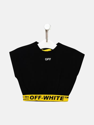 Shop Off-white Black Cotton Off Industrial T-shirt