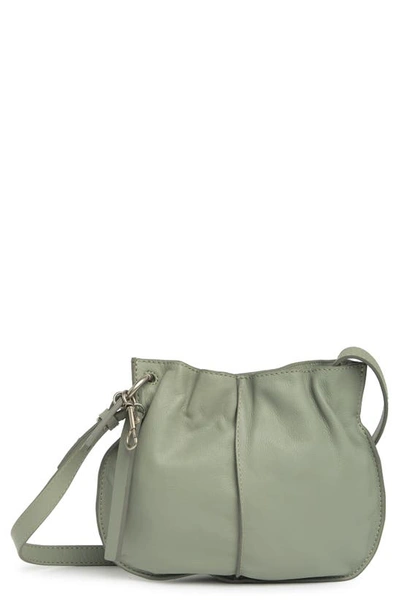 Shop Lucky Brand Onia Small Leather Crossbody Bag In Lt Seagrass