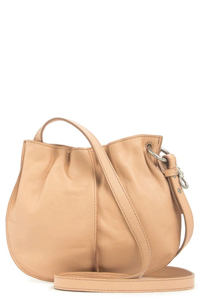 Shop Lucky Brand Onia Small Leather Crossbody Bag In Lt Dusty Sand