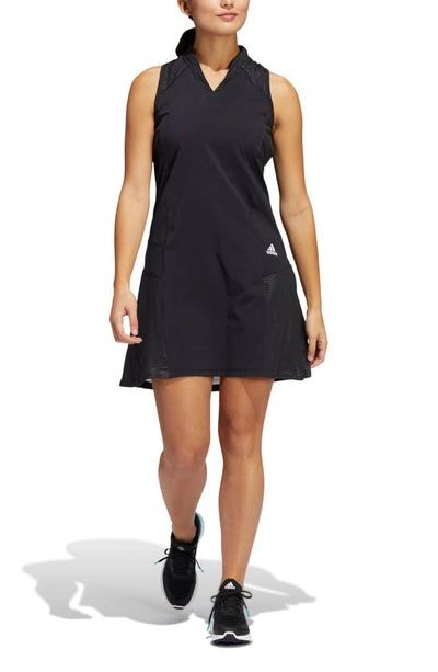 Shop Adidas Golf Heat.rdy Racerback Dress & Shorts In Black