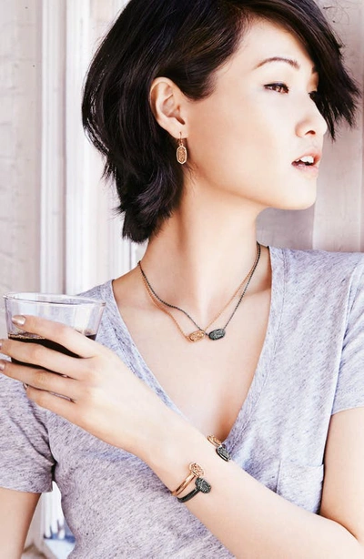 Kendra Scott Lee Small Drop Earrings In Navy Abalone