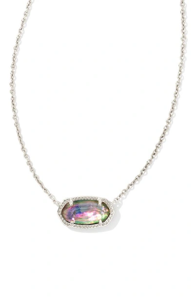 Shop Kendra Scott Elisa Pendant Necklace In Lilac Abalone