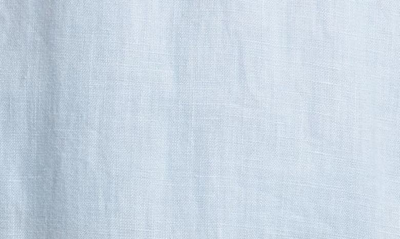 Shop Hugo Boss Tatinia Drawstring Linen Pants In Blue Dust