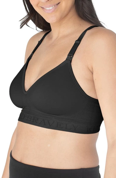 Kindred Bravely Signature Sublime Contour Maternity/nursing Bra In Black
