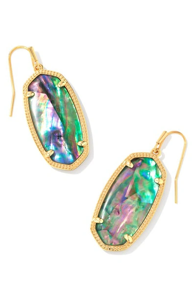 Shop Kendra Scott Elle Filigree Drop Earrings In Gold Lilac Abalone
