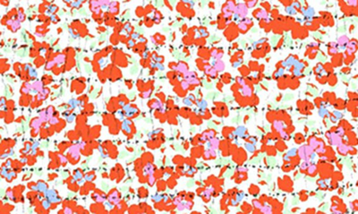 Shop Vero Moda Nica Floral Print Skirt In Cherry Tomato Aop Nica