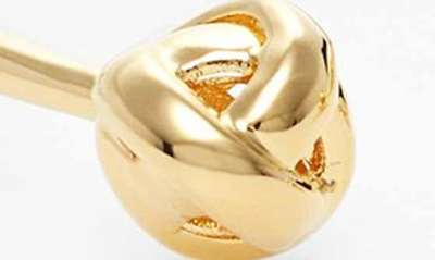 Shop Kate Spade 'dainty Sparklers' Knot Hinged Cuff In Gold