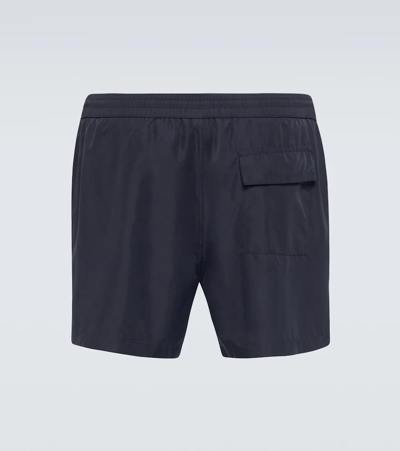 Thom Sweeney Drawstring Swim Trunks In Navy