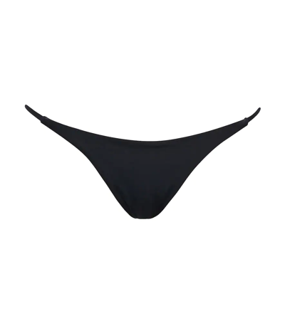 Shop Louisa Ballou Mini Ring Bikini Bottoms In Black