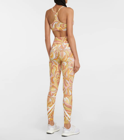 Tory Sport Tory Burch Printed Weightless Racerback Bra In Fantasy Floral